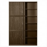 KAO DEEP BRUSHED PINE CABINET BROWN SLIDING DOOR 215 - CABINETS, SHELVES